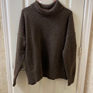 Dark brown turtle neck